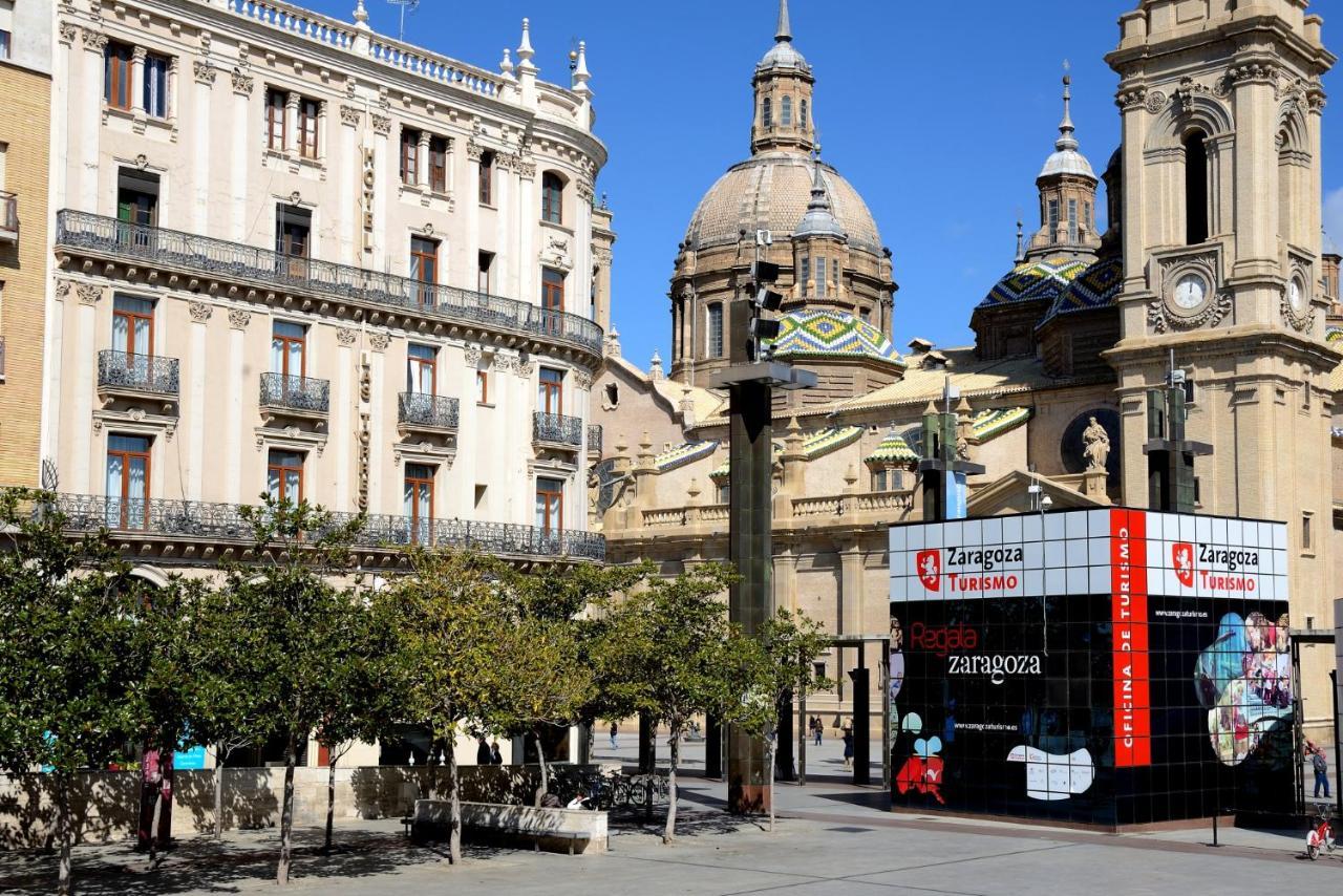 Hotel Pilar Plaza Saragoça Exterior foto